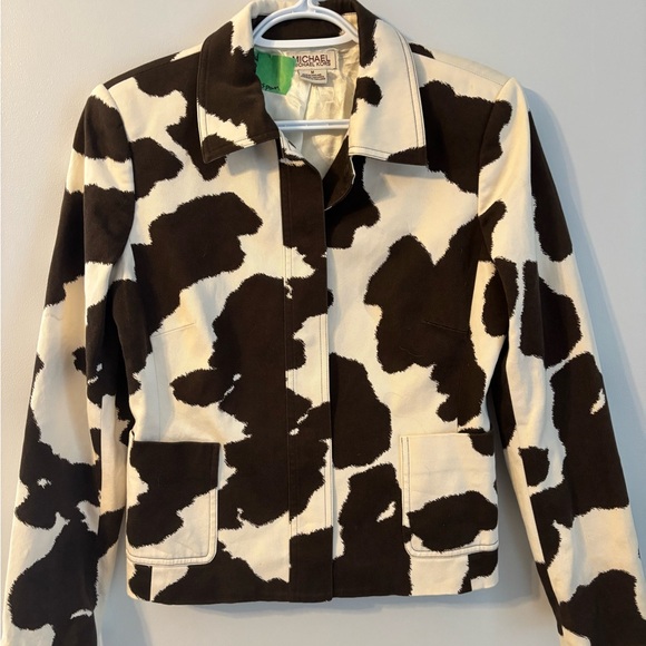 Michael Kors Jackets & Blazers - Michael Kors Brown and cream Patterned Jacket